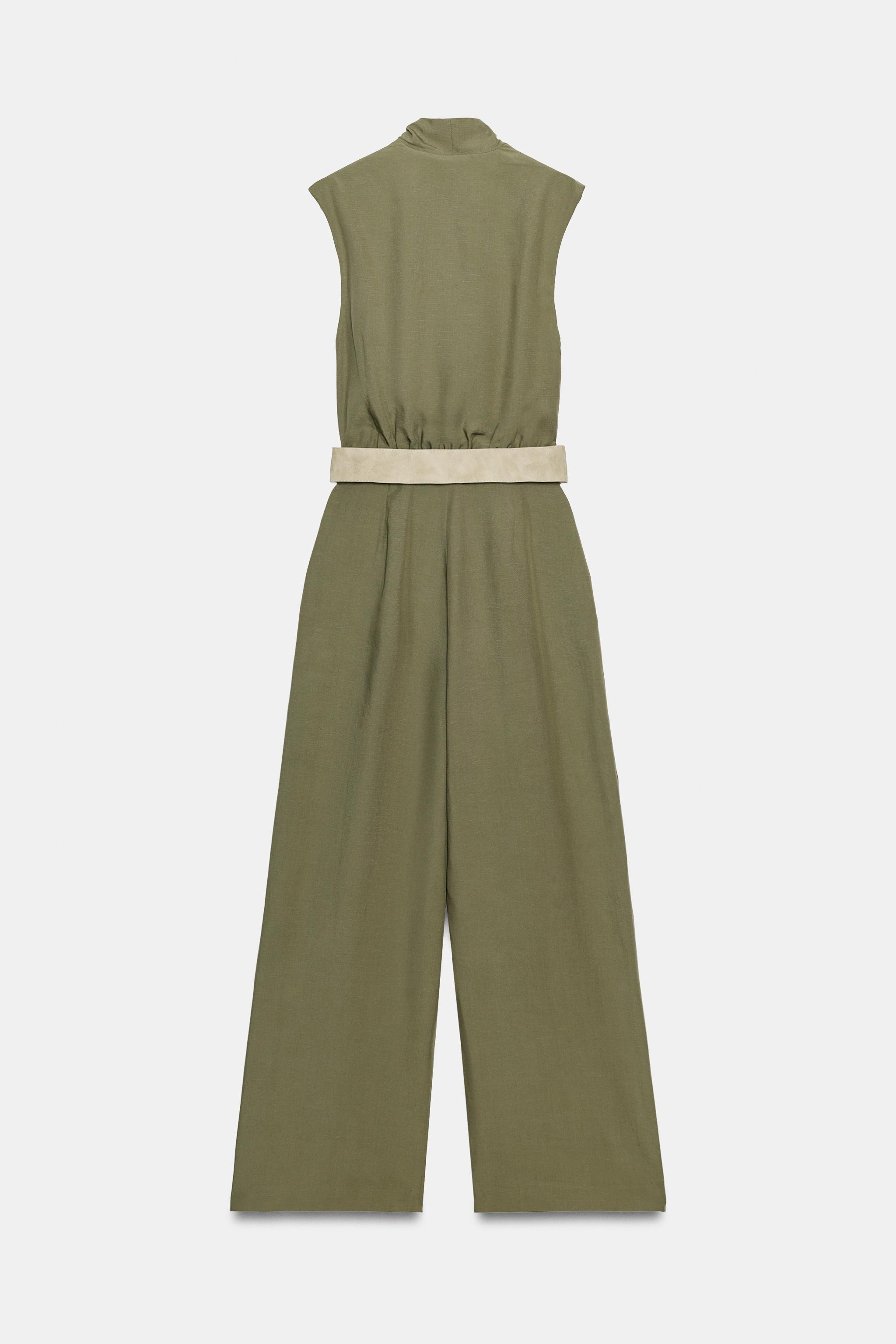 LONG BELTED JUMPSUIT